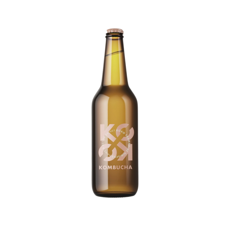 Kombucha framboise hibiscus bio (ambiant) - 1