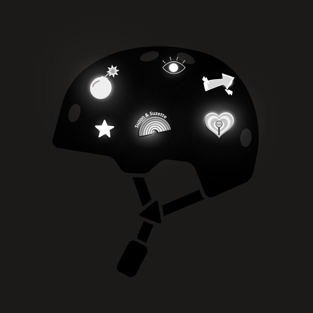 Autocollants réfléchissants fun - 3