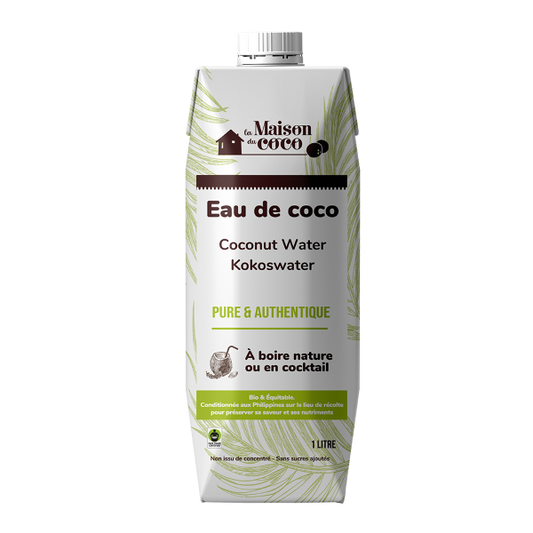 Eau de noix de coco nature bio (équitable) - 1